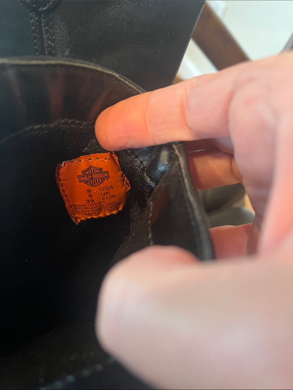 Harley-Davidson Black Leather Western Ankle Boots - Picture 2 of 2